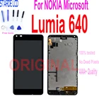 Оригинальный ЖК-дисплей 5,0 дюйма для NOKIA Microsoft Lumia 640, RM-1075, RM-1077, сенсорный экран, дигитайзер в сборе, Замена с рамкой