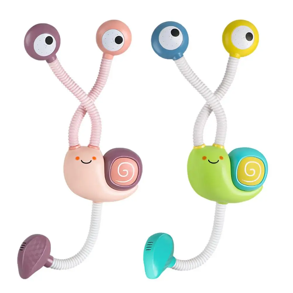 

Baby Bath Shower Head Snails Double-head Spout Toy Tub Or Sink