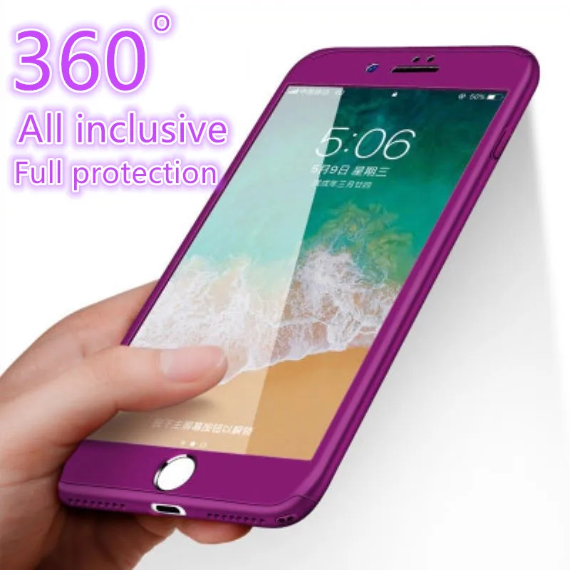 Роскошный 360 Полный Чехол чехол для телефона iPhone 6 6s 7 8 Plus PC защитный X XS MAX XR со