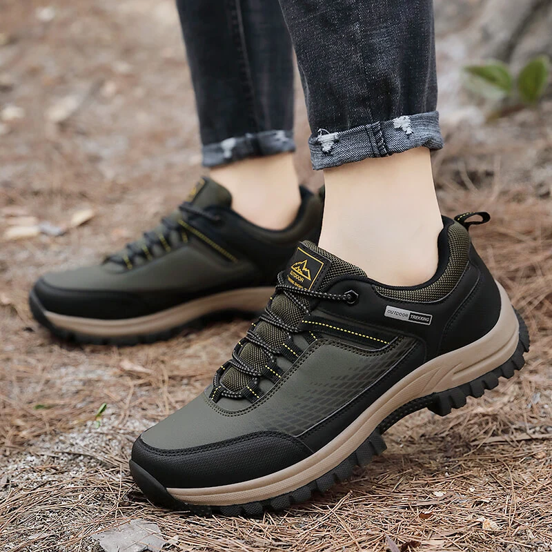 

Large Size Hiking Shoes Men Wild Hunting Shoes Non-slip Breathable Hiking Shoes Thickened Outsole Puncture-resistant Sports Shoe