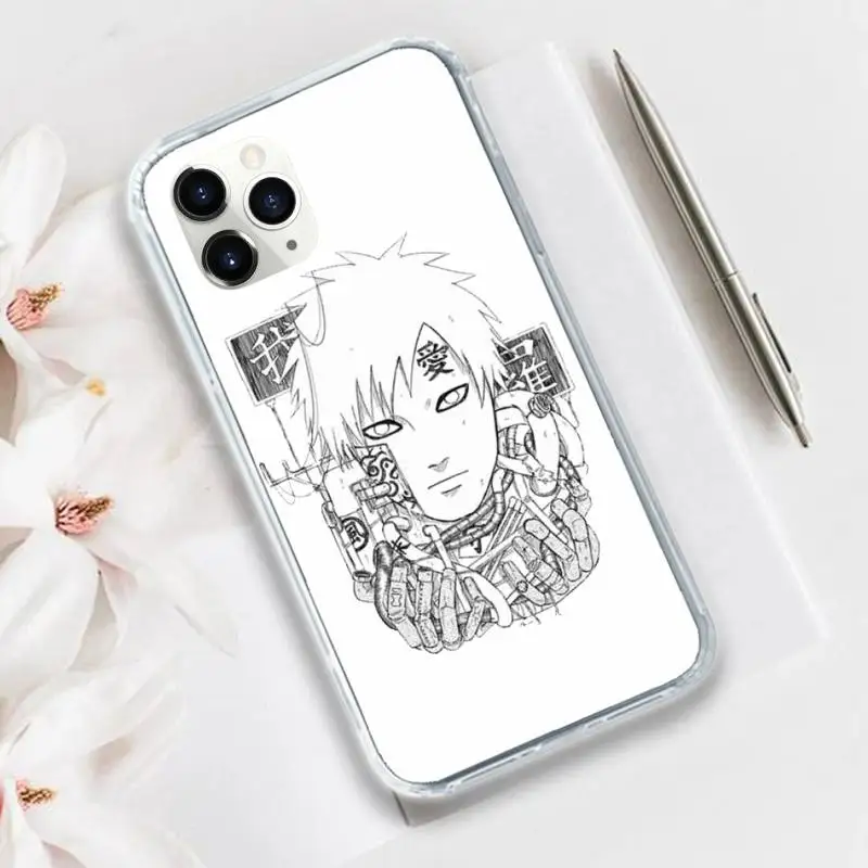 

Cartoon anime Naruto Phone Case Transparent for iPhone 11 12 mini pro XS MAX 8 7 6 6S Plus X 5S SE 2020 XR