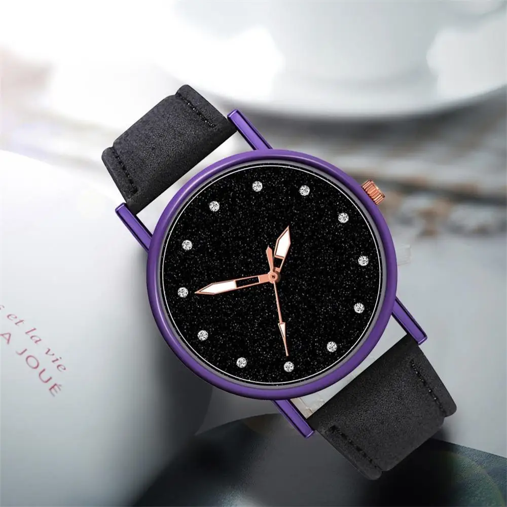 Роскошные модные женские часы кварцевые из нержавеющей стали с циферблатом