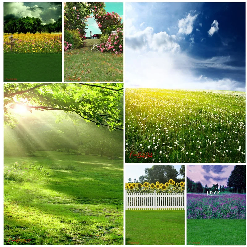 

ZHISUXI Natural Scenery Photography Background Meadow Forest Landscape Travel Photo Backdrops Studio Props 21514 AF-32