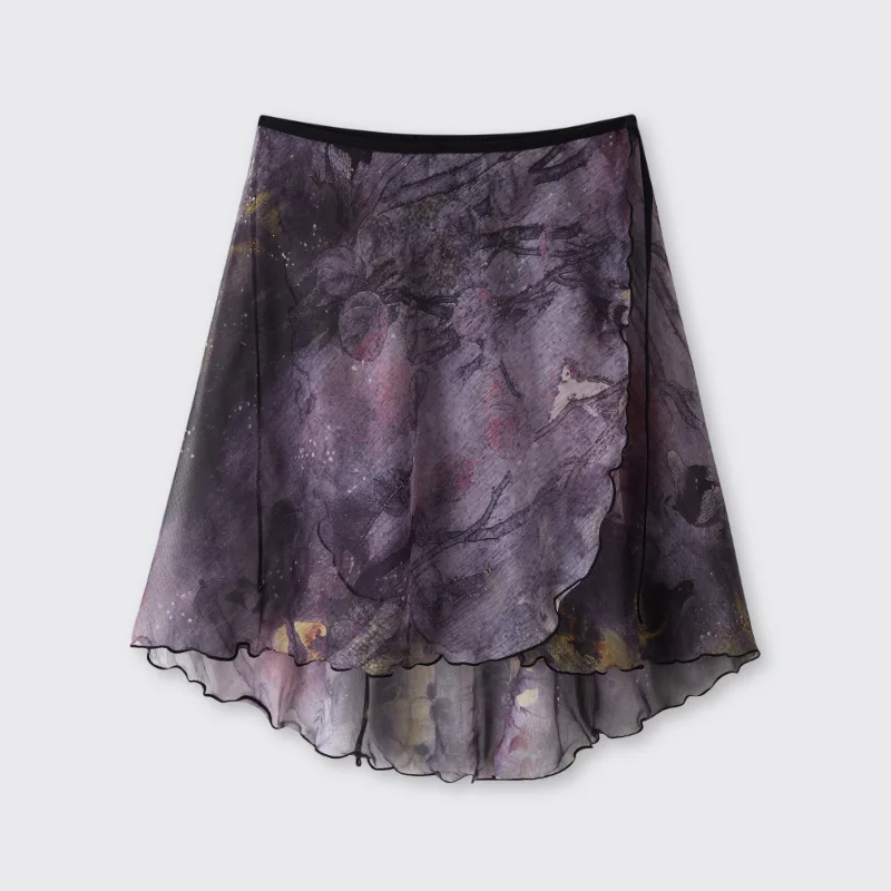 

Новинка 2021, Сказочная балетная танцевальная юбка для взрослых, костюм для выступлений, балетная пачка, тренировочная одежда, юбки с запахом ...