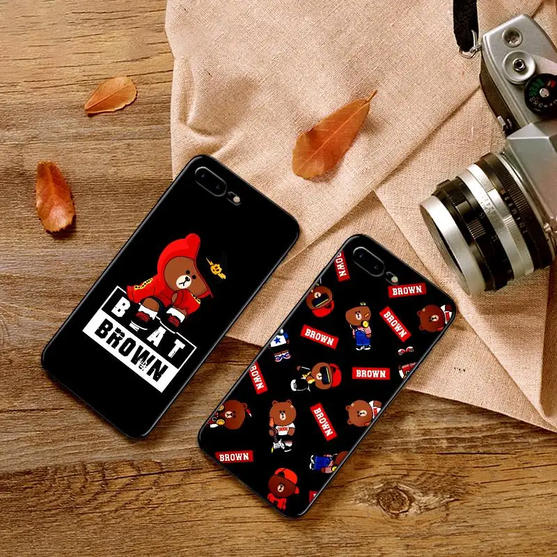 Для iPhone 6 6s 7 8 Plus X XR XS Max 5 5S SE телефон Cas dog Charlie и коричневый мягкий TPU для | Мобильные