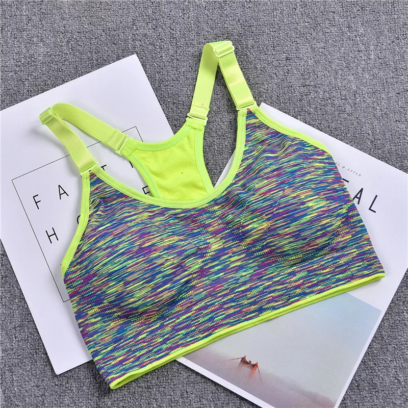 

Fashion Women's Sports Running Bra Stretch Bras Crop Top Vest Shaper Padded