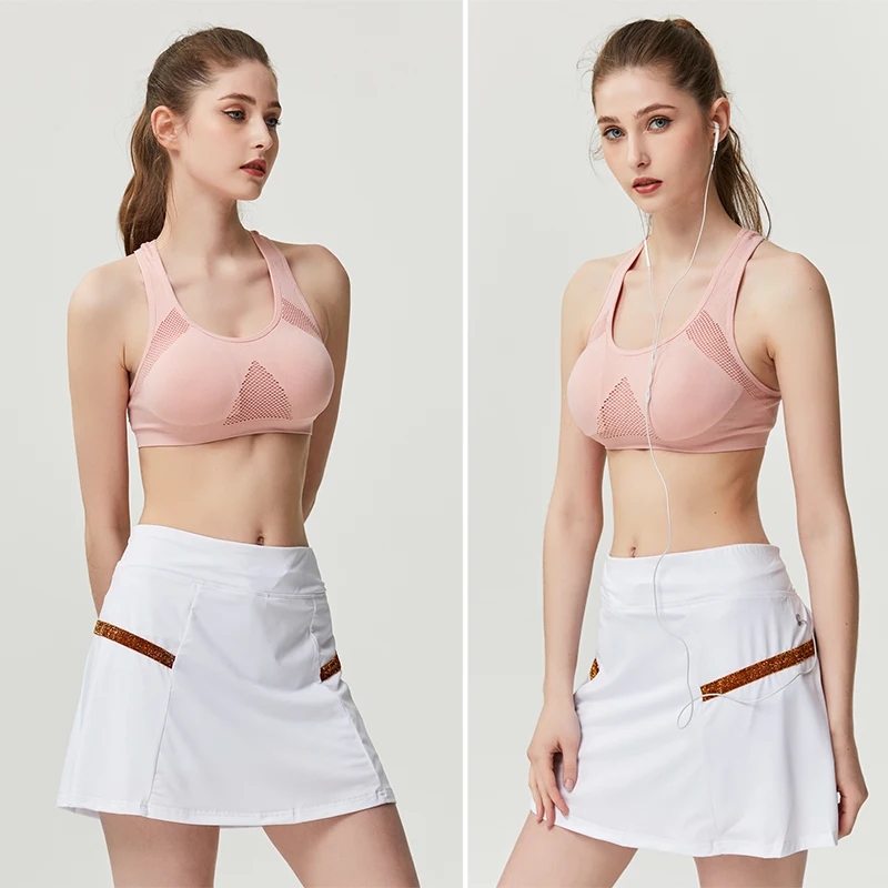 Женская юбка для бадминтона 2020 Спортивная тенниса юбки гольфа бега с безопасными