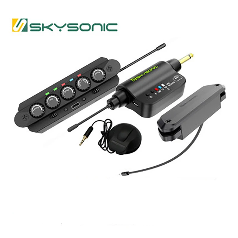Skysonic WR2 беспроводной плюс Вибрационный пикап народная Акустическая гитара