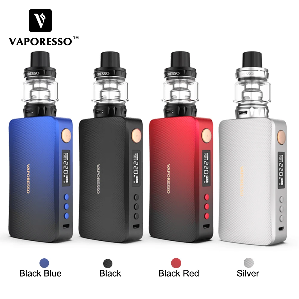 Оригинальный вейп набор Vaporesso GEN TC 220w с боксмодом электронной сигареты и баком SKRR s