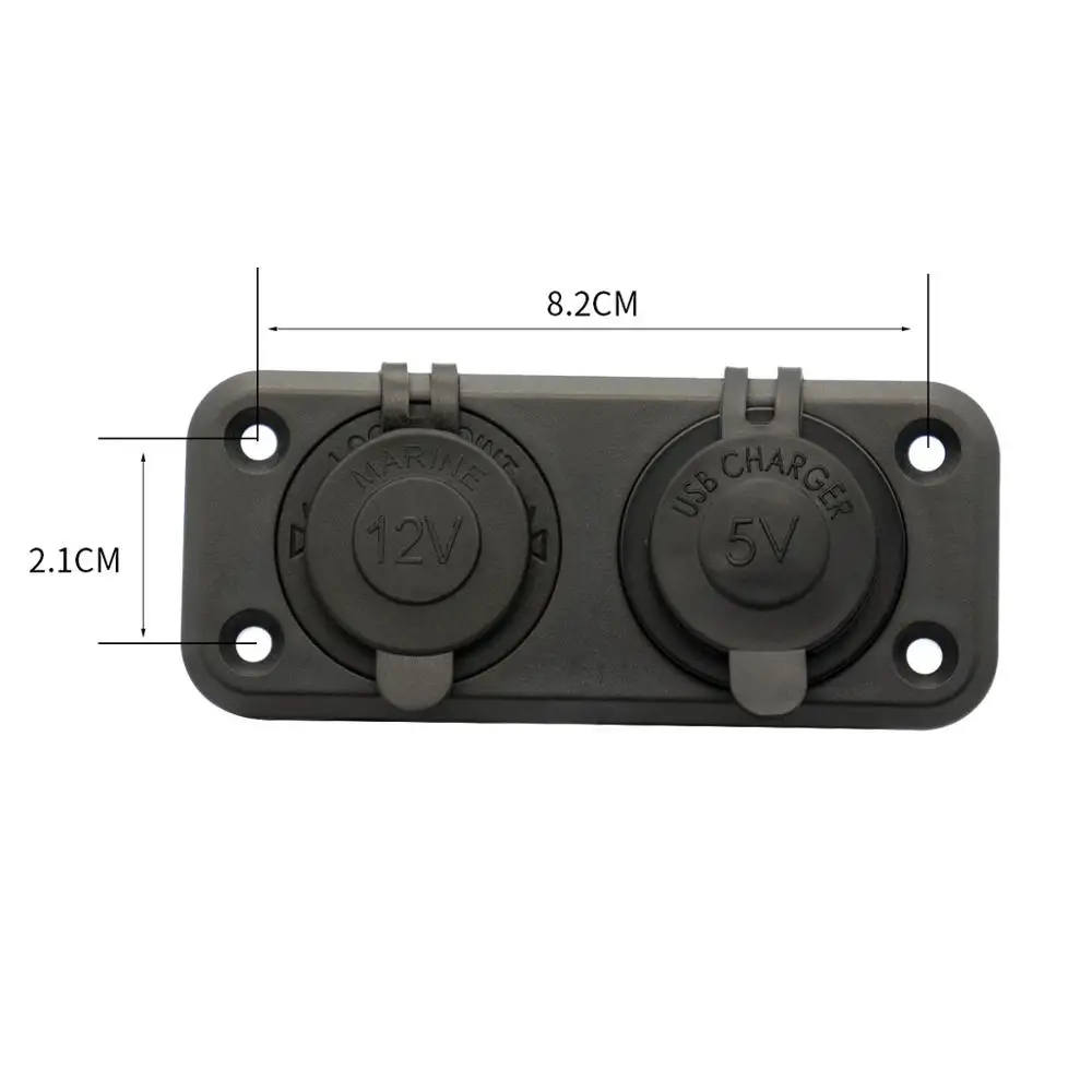 Новое высококачественное двойное зарядное устройство USB и гнездо для монтажа на