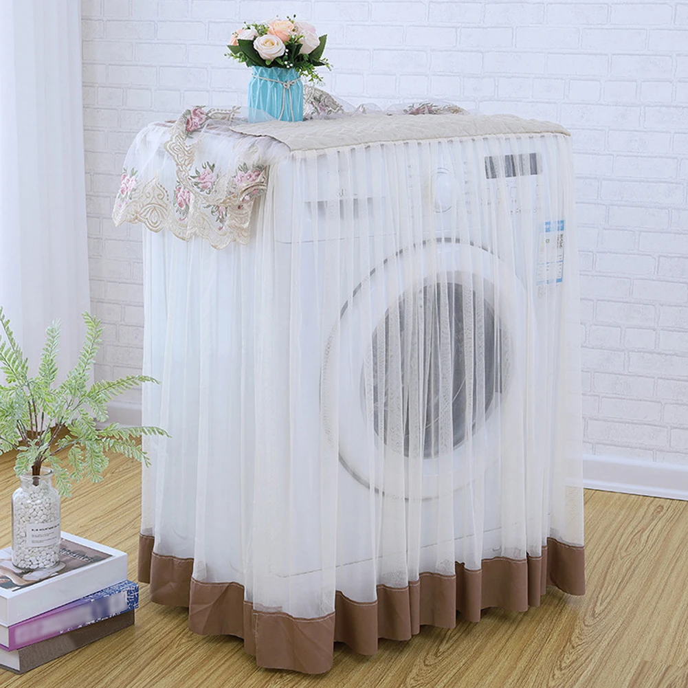 Моющиеся кружева пыли Защитная цветочный Стиль уборки дома Декор стиральная