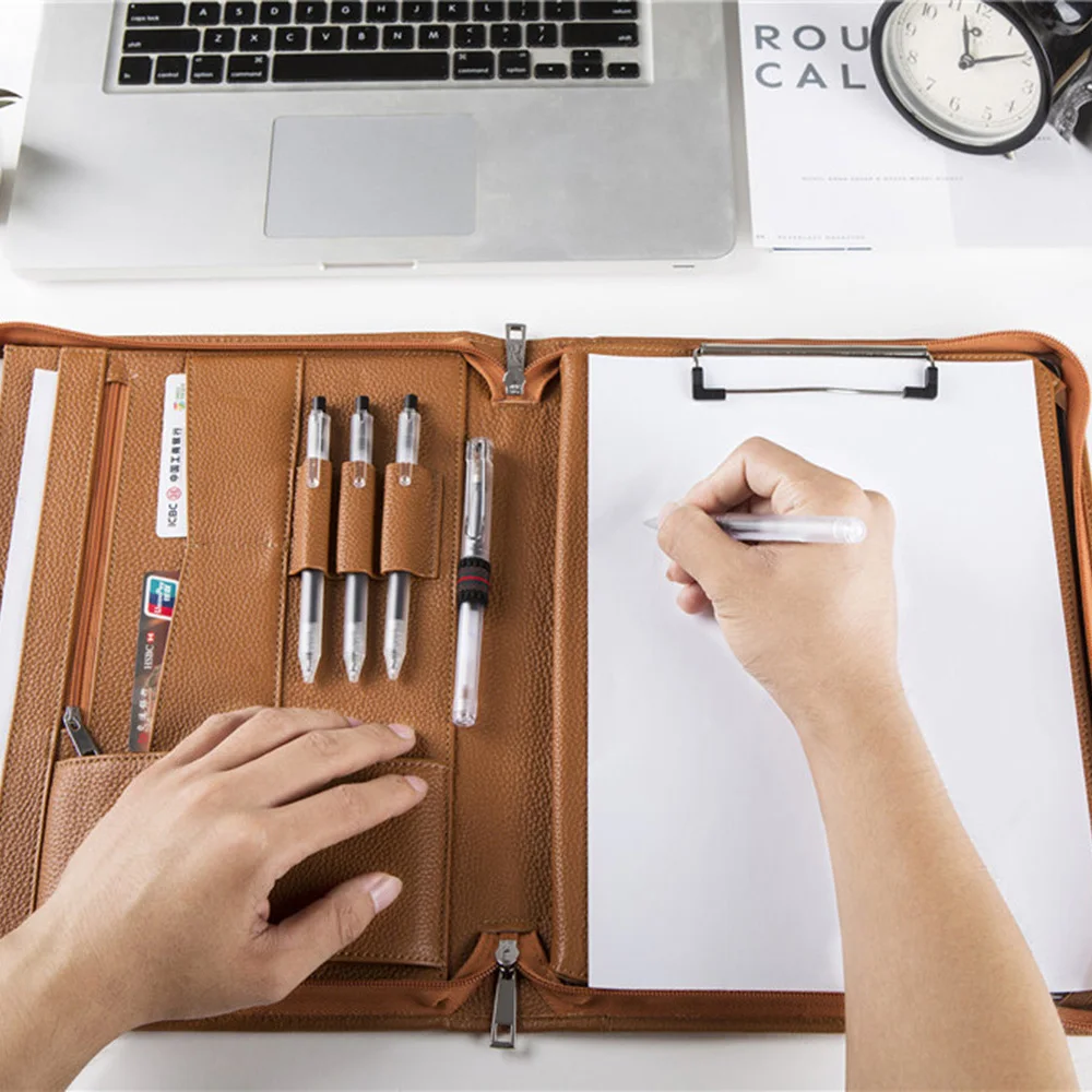 Ручной работы из натуральной кожи Padfolio портфель чехол персонализированный