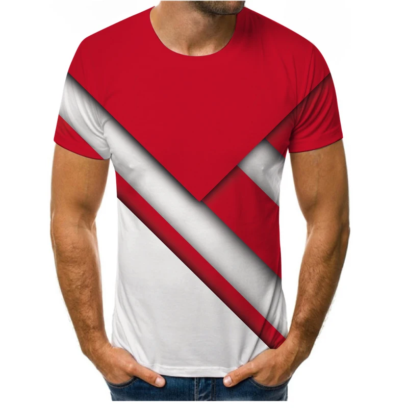 

Personalized custom T-shirt popular 3D printing summer breathable shirt men's T-shirt O-neck short-sleeved oversized T-shirt