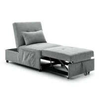 folding ottoman sleeper sofa bed 4 in 1 function work as ottoman chair sofa bed and chaise lounge for small space living