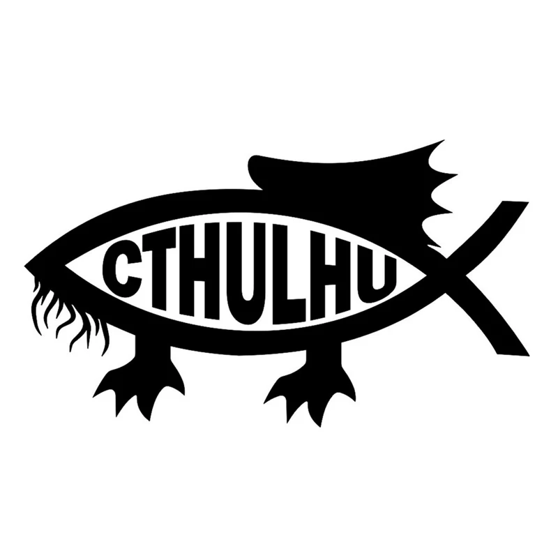 

14x8 см внешние аксессуары Cthulhu модная наклейка для автомобиля Декор виниловая наклейка