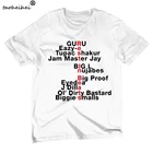 Футболка мужская с круглым вырезом, хлопковая рубашка с коротким рукавом, с рисунком отдыха в ритме Eazy Tupac RunDmc Nujabes J Dilla ODB Biggie Hip Hop Rap