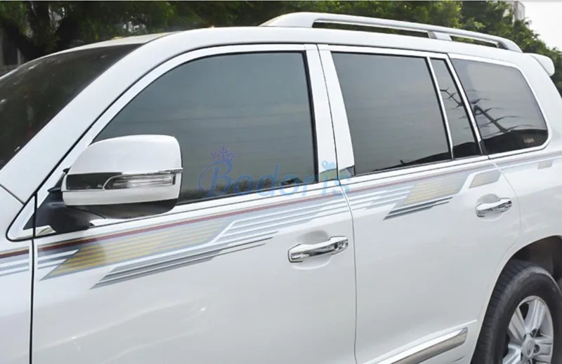 Для Toyota Land Cruiser 200 LC200 2008 2018 24 шт. цельная оконная литейная отделка из нержавеющей