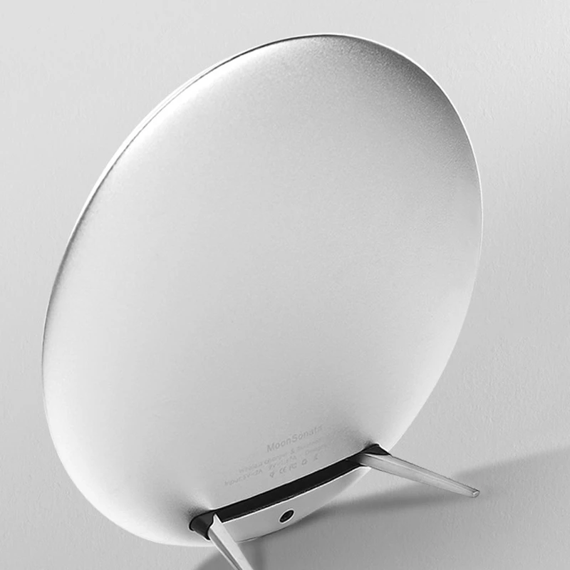 Металлическое Беспроводное зарядное устройство Bluetooth динамик стерео звук