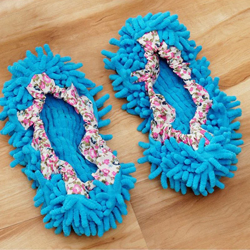 1 пара тапочек для очистки пыли Швабра мытья полов Тапочки Для Мытья Полов