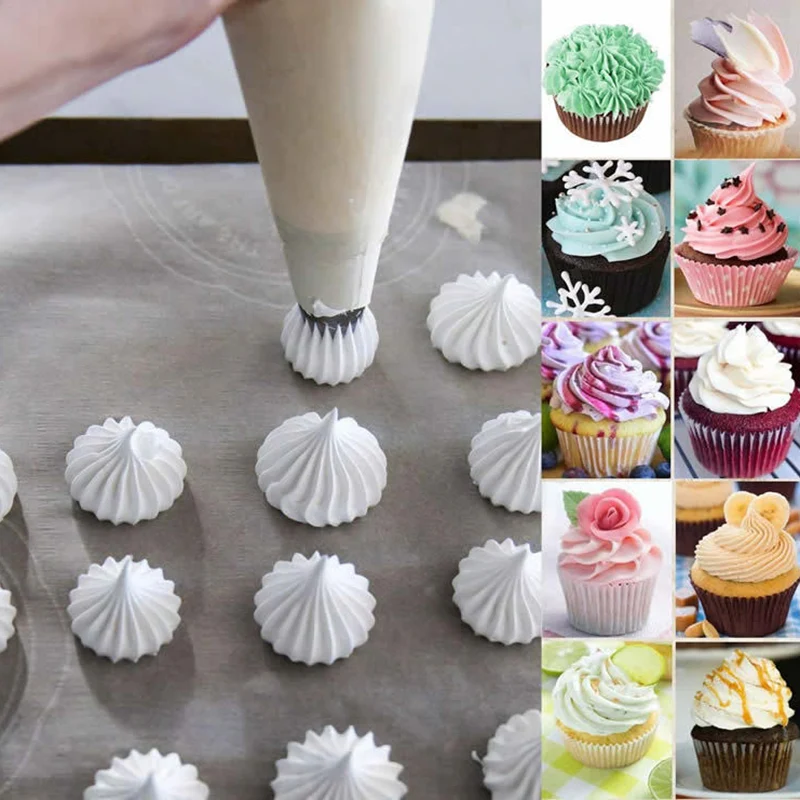 

1-4pcs Large Size Stainless Steel Pastry Nozzle Set Icing Piping Nozzle Baking Pastry Tips Cupcake Cake Decorating Tools