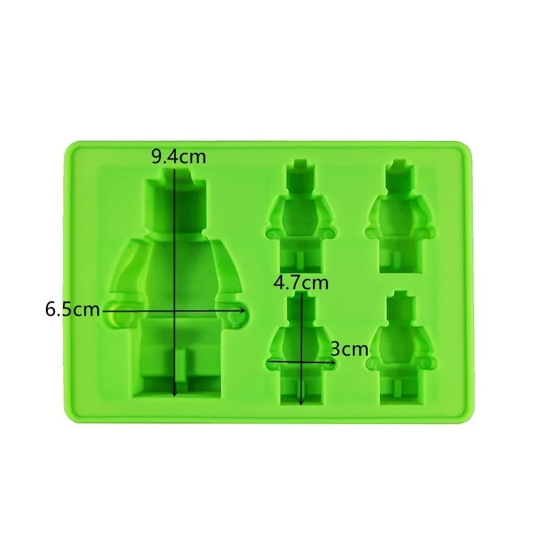 

DIY Robot Chocolate Silicone Mold Ice Tray Aromatherapy Candle Concrete Mold Dessert Decorators Cake Sugar Mold Baking Utensils