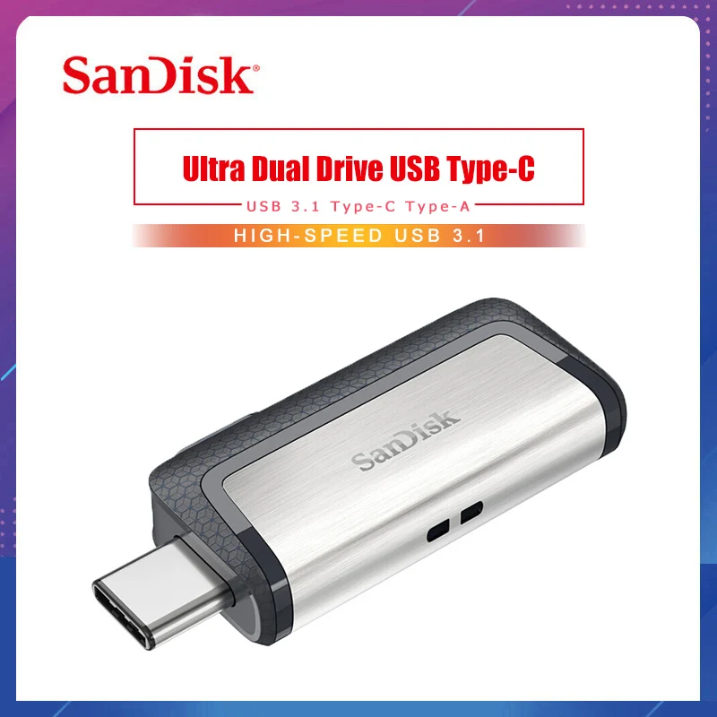 Sandisk SDDDC2 Extreme Type C 128 Гб 64 двойной OTG USB флеш накопитель 16 ГБ Micro 32 Гб|USB