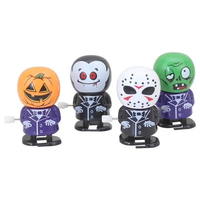 

Halloween Clockwork toy suit Children Novelty Skeleton Zombie Pumpkin Clockwork Walking Jump Funny Toys Christmas HalloweenParty