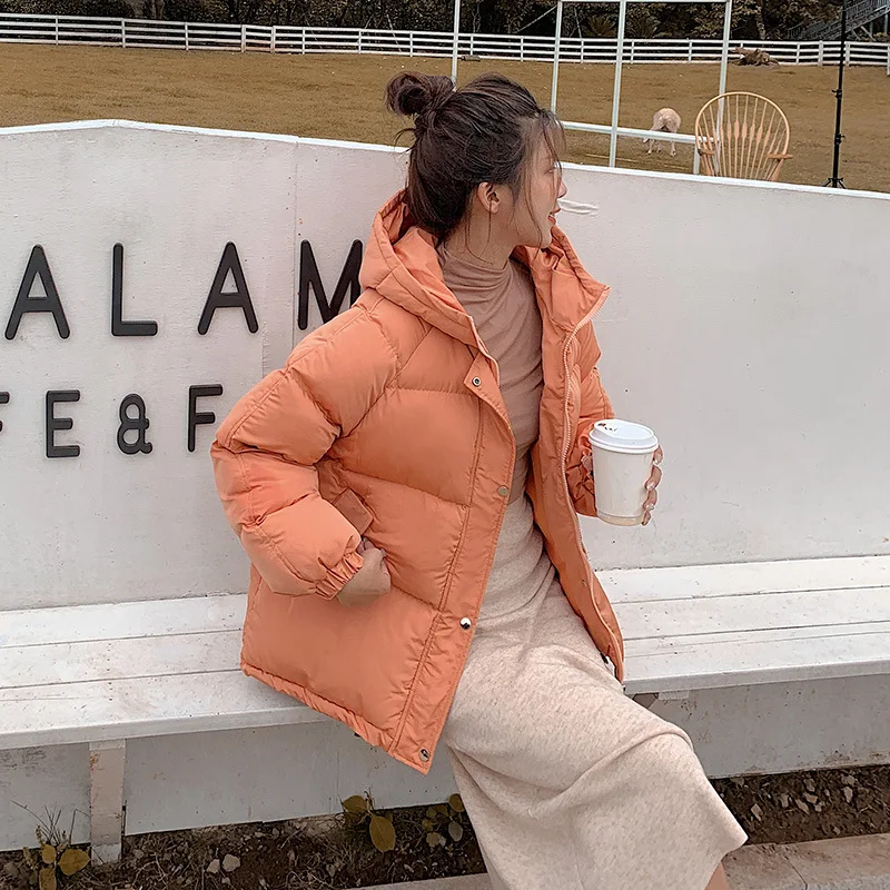 

Корейский тренд, модная верхняя одежда на молнии с капюшоном, зимнее пальто 2020, женское плотное хлопковое шикарное пальто для молодых девушек, Женская куртка, Топ