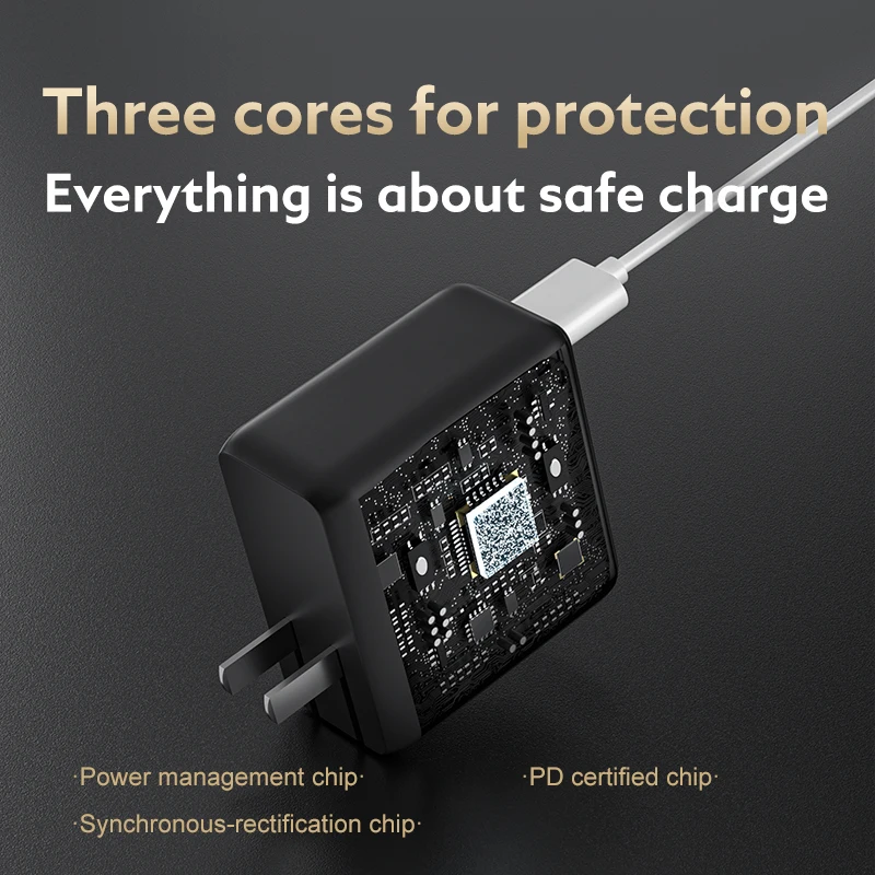 qcy 65w gan charger quick charge 3 port type c usb fast charger pd qc power adapter folding plug for iphone13 12 xiaomi laptop free global shipping