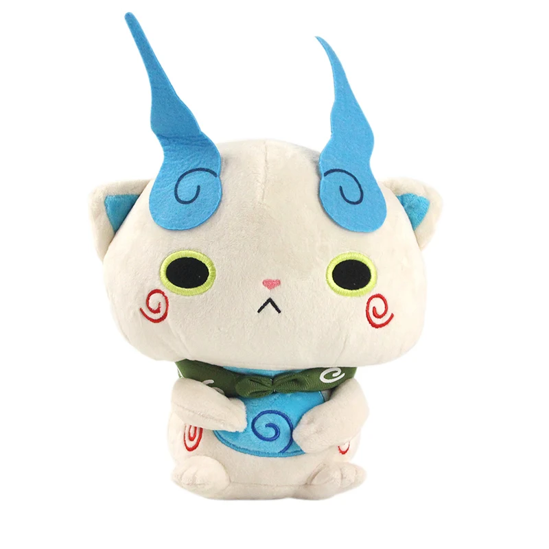 Игрушка плюшевая Yo-kai 30 см мягкая Аниме Кукла Jibanyan White Komasan Whisper с красной кошкой