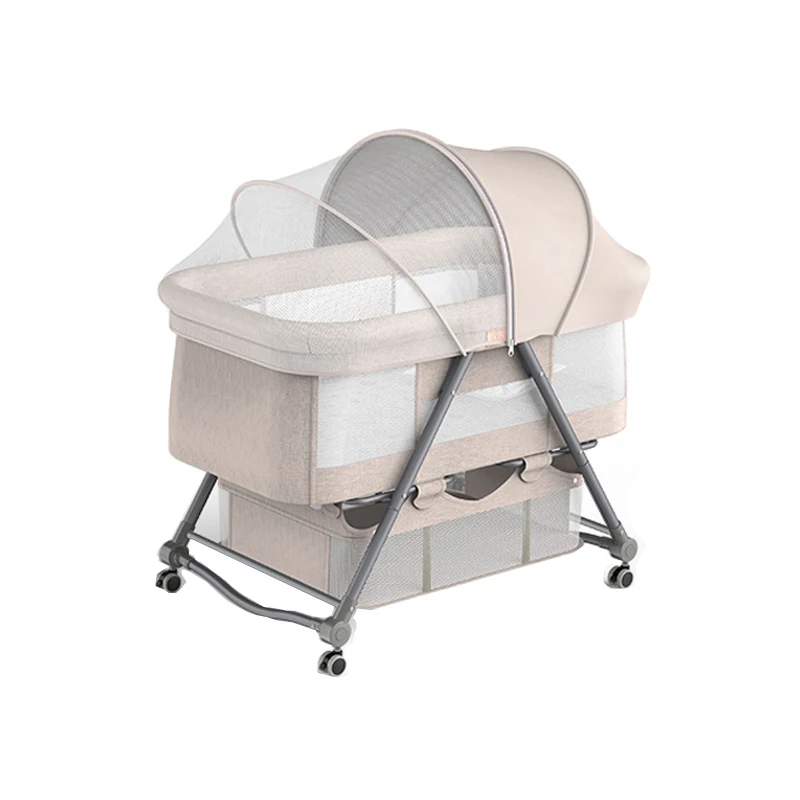 

Baby bed portable movable baby bed multifunctional folding splicing big bed newborn cradle bed