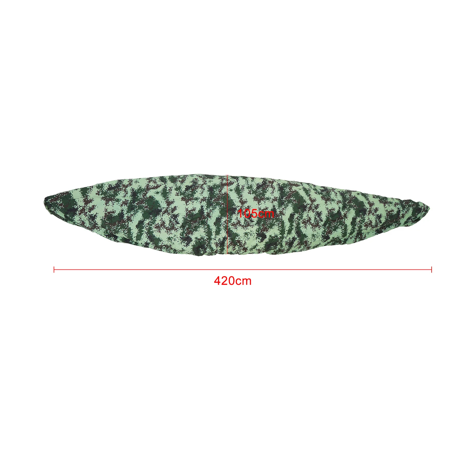 

Professional Universal Kayak Cover Camouflage Kayak Canoe Boat Waterproof UV Resistant Dust Protection Boat Cover Strap