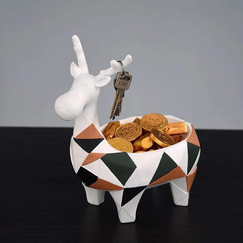 

Европейский олень креативный крыльцо ключ стойка для хранения украшений гостиная журнальный столик украшения Дверь обувного шкафа товары ...