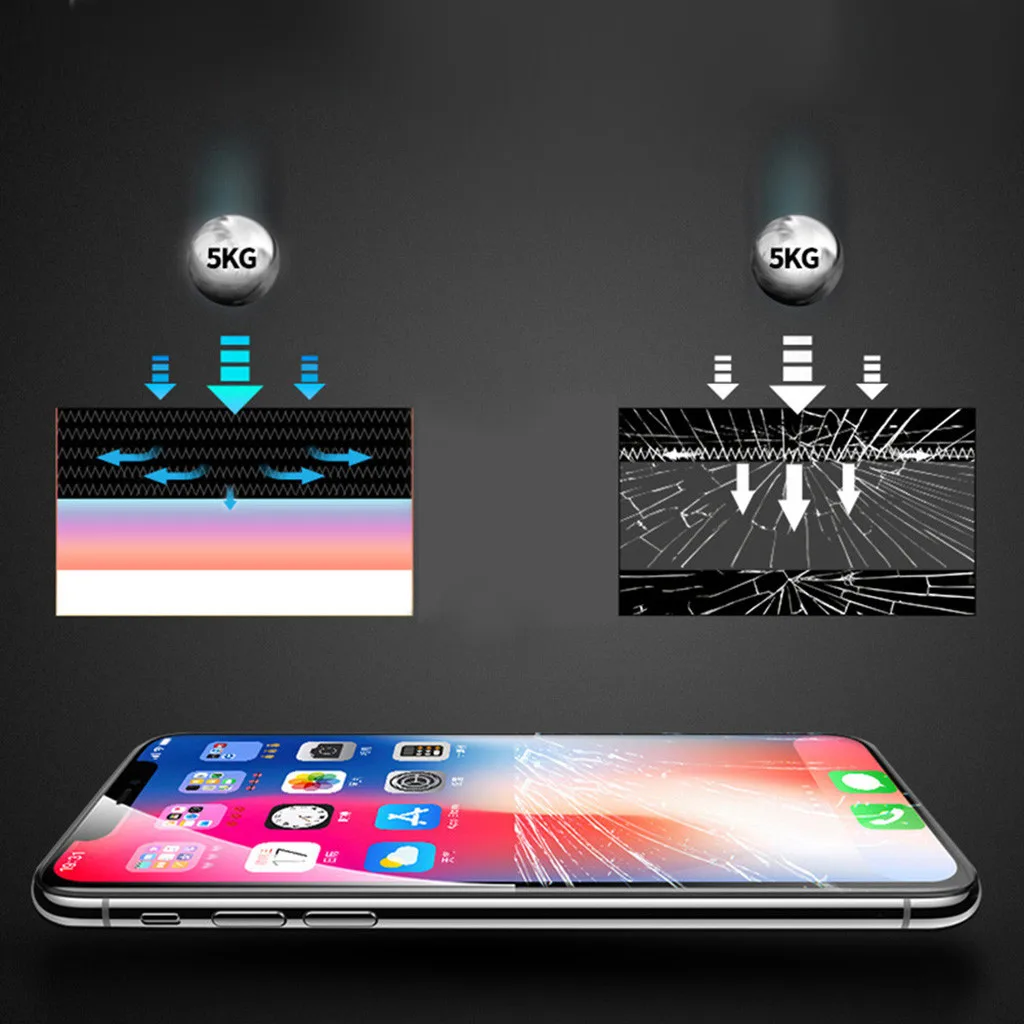 Защитная пленка для экрана для IPhone 11 11 Pro 11 Pro Max 3D прозрачная защитная пленка из закаленного стекла с черным кольцом 19Sp