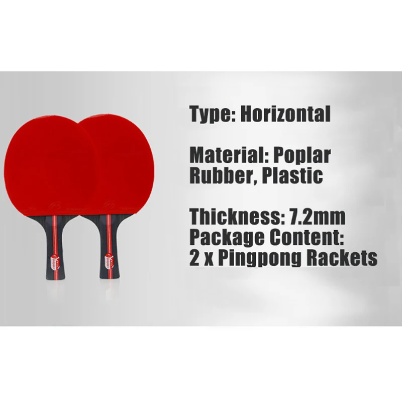 Ракетка для настольного тенниса 2 шт./лот ракетка ракетки с двойным лицом и