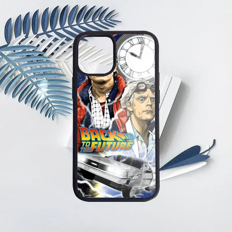 

Back to the Future tv show Phone Cases PC for iPhone 11 12 pro XS MAX 8 7 6 6S Plus X 5S SE 2020 XR Luxury brand shell funda
