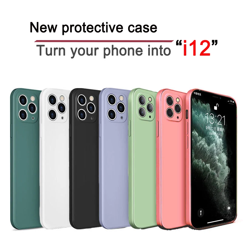 Новый квадратный край жидкий силиконовый чехол для iPhone 11 Pro Max X XR XS 7 8 6 6s Plus Мягкий