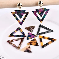 diy ear jewelry accessories japan triangle earring earrings pendant acetate material pendant