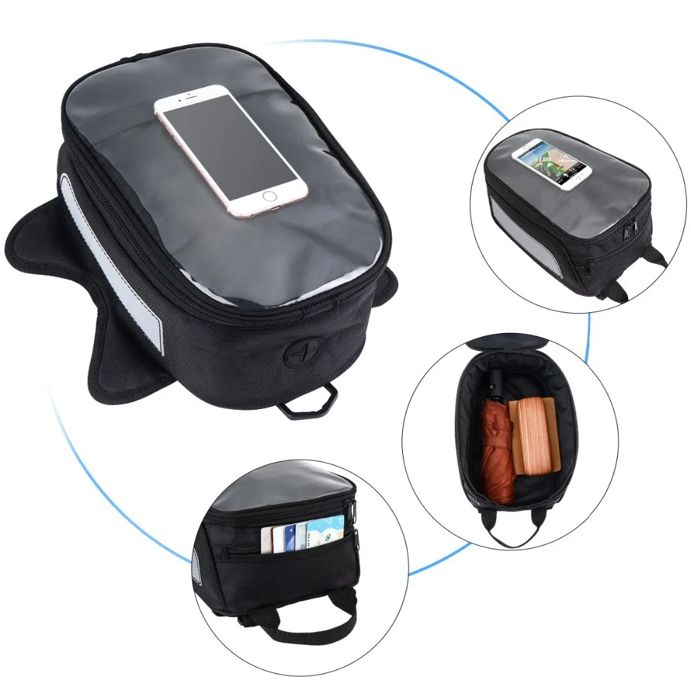 

Motorcycle Waterproof Oil Bag Magnetic Motorcycle Oxford Cloth Kit Mobile Phone Storage Bag Large Screen Navigation Bag