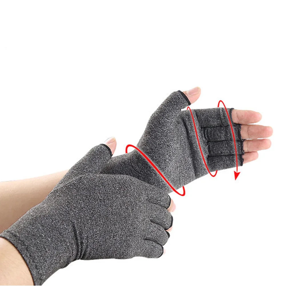

Практичные компрессионные перчатки с открытыми пальцами, многофункциональный удобный эластичный бандаж для снятия боли в руке при артрите