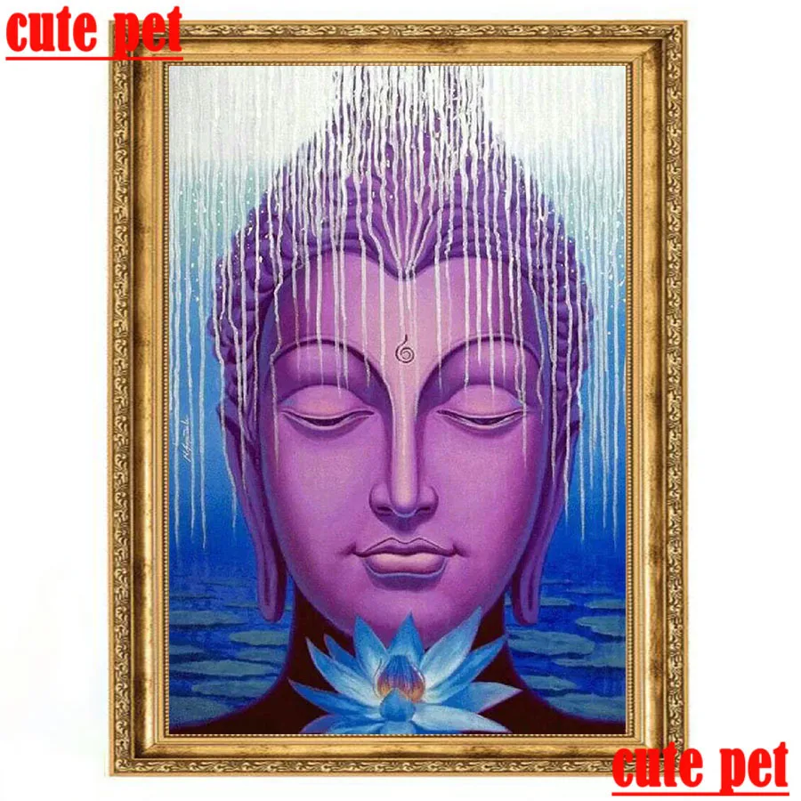 3d обои Будда полная Алмазная вышивка Diy Картина Вышивка крестом Рукоделие