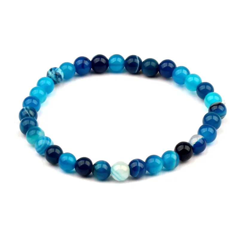 Мода натуральный камень любовь голубой жемчуг мечта полоса Ретро стиль шарм