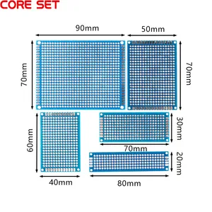 PCB circuit board 5*7CM 4*6CM 3*7CM 2*8CM 7*9 CM double-sided tin spray blue Double Side PCB Printed Circuit Soldering Board 1.6