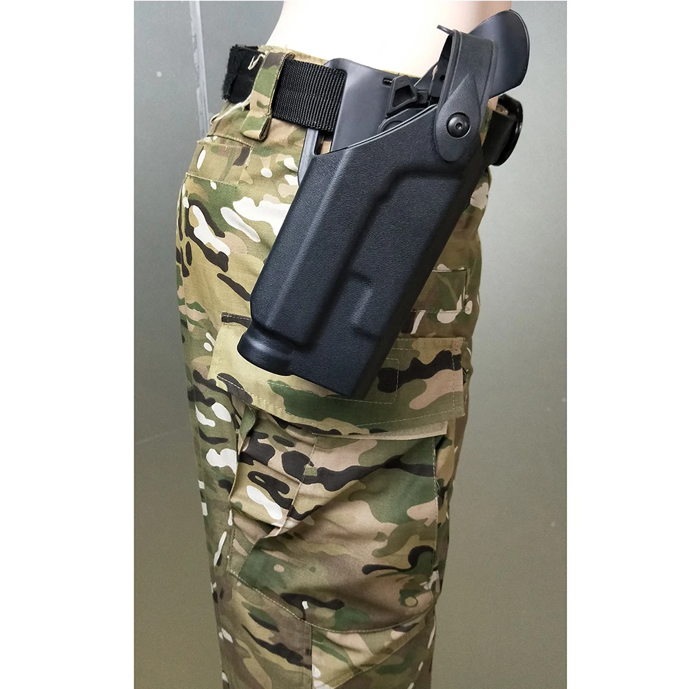 Tactical Military Airsoft Belt Waist Holster M9/GL17/1911/USP/P226 With/Without Flashlight Hunting Combat Pistol Gun Case black | Спорт и