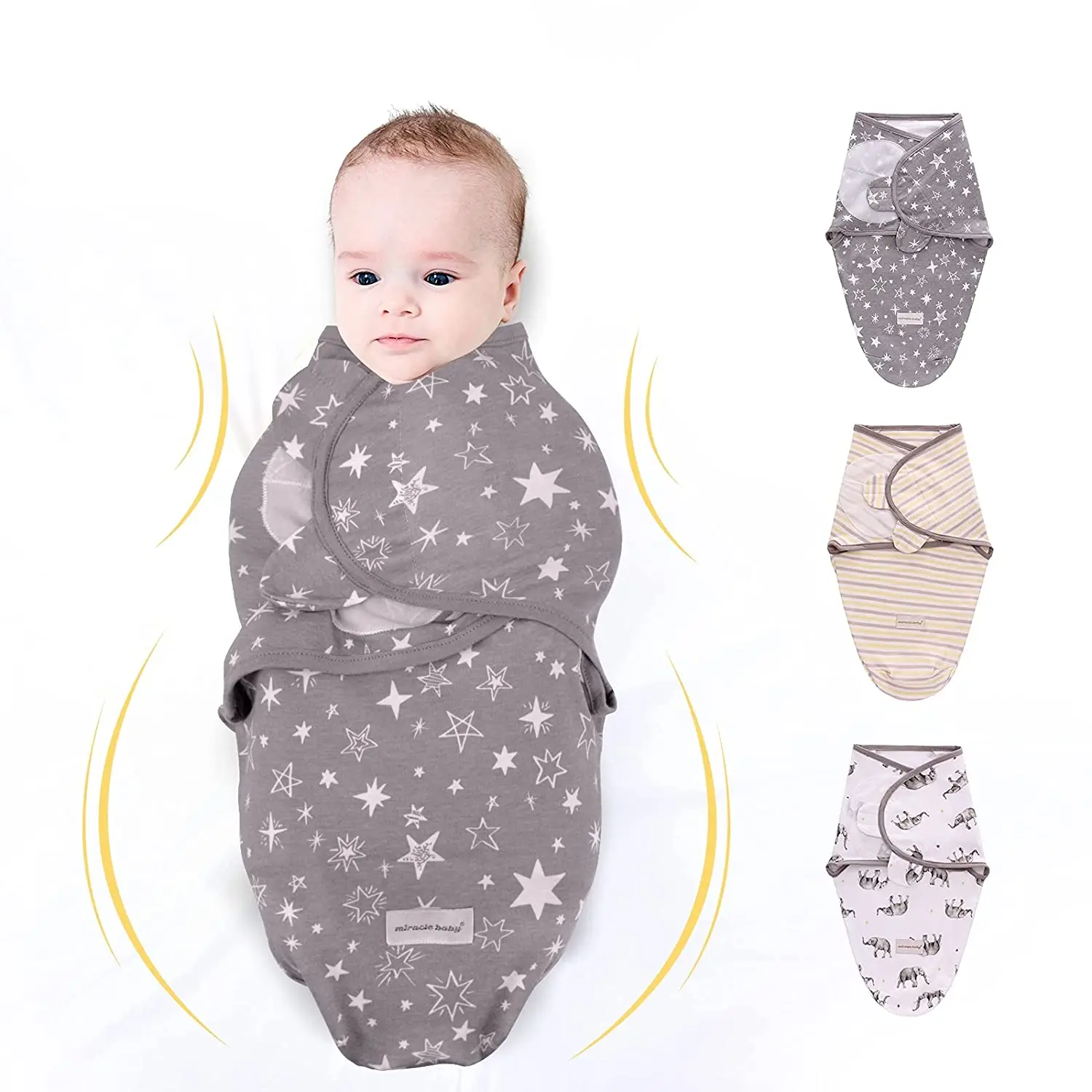Baby Boys Girls Blanket Wrap Cotton Soft Baby Swaddle Sleeping Bag for 0-6 Months Newborns Baby Bedding Infant Receiving Blanket