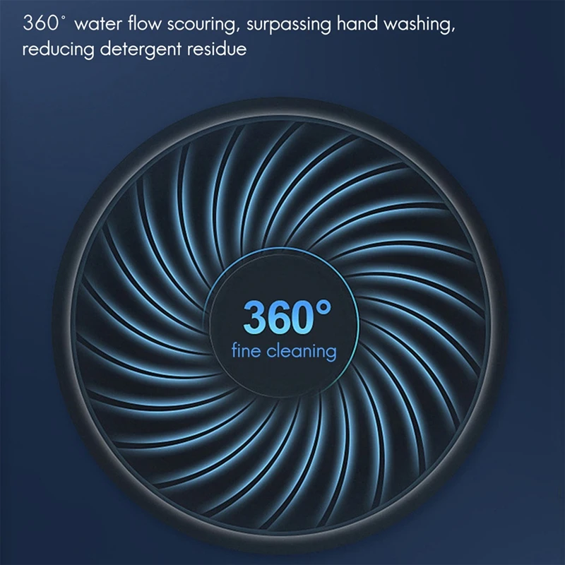 

Washing Machine Portable Washing Machine USB 26W High-Power Ultrasonic Turbine Washing Machine for Travel Home