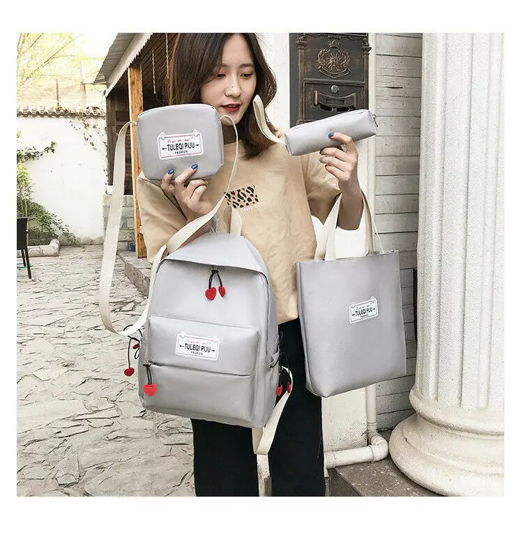 4 шт./компл. рюкзак Для женщин Оксфорд Дорожные сумки Портфели школьные рюкзаки