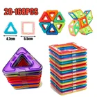 20-168 шт. магнитный конструктор набор треугольник квадратные кирпичи магнитные стоительные блоки моделирование строительные игрушки для детей, подарки для детей