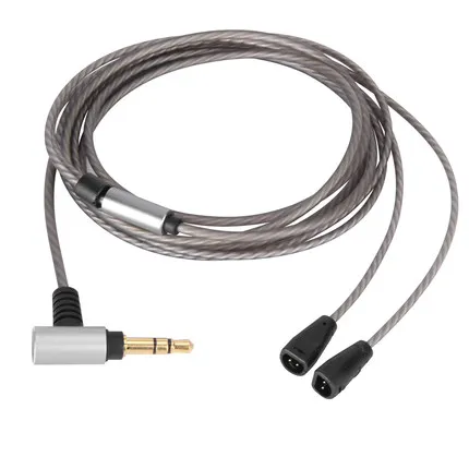 OKCSC высококачественный посеребренный кабель для наушников для SENNHEISER IE80 IE8 IE8I IE80S с пультом дистанционного управления и микрофоном - Цвет: Without Mic