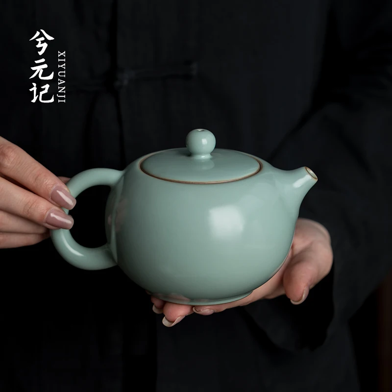 

|Ruyao teapot ceramics pure handmade single pot Xishi teapot large Kung Fu Tea Set